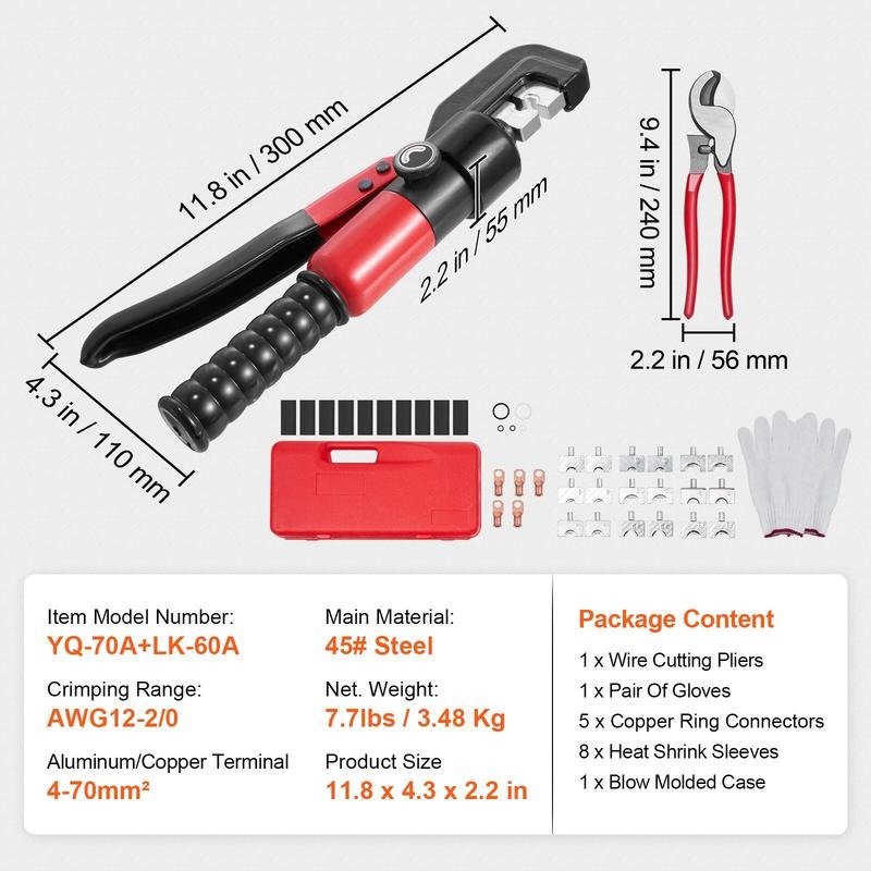 Hydraulic Crimping Tool with 9 - огляд і ціна Pliers
