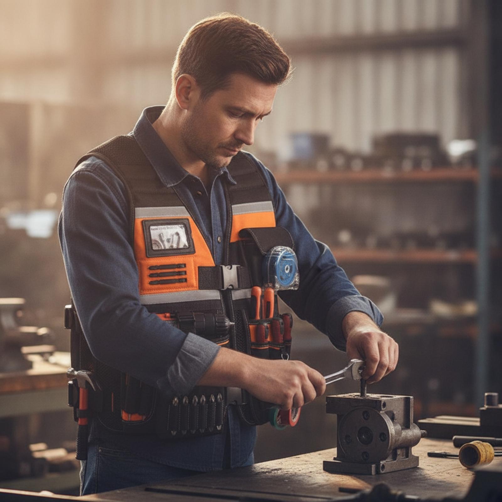 Multi-Use Tool Vest Heavy Duty - огляд і ціна Hand Tools In Workshop