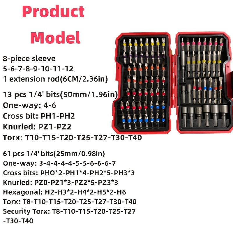 83Pcs Screwdriver Bit Set Impa - огляд і ціна Tool Set