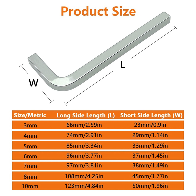 7Pcs Square Head Wrench Set L  - огляд і ціна Wrench Set