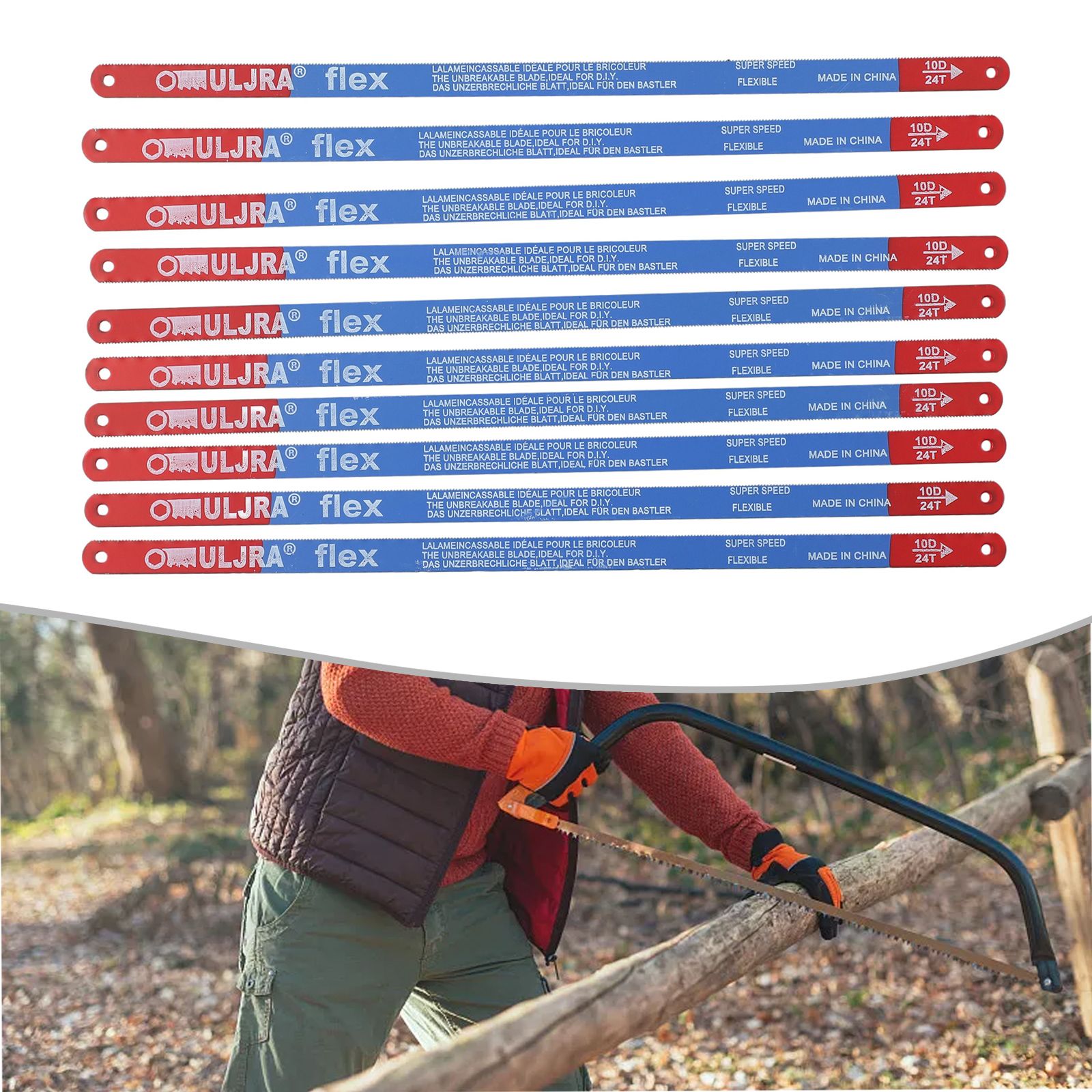 10Pcs/Set 14T/18T/24T Hacksaw  - огляд і ціна Hacksaw